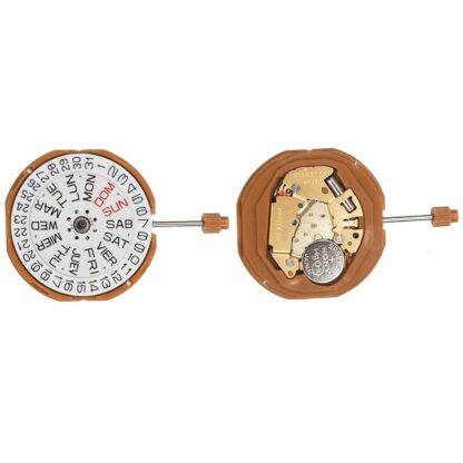 M-MYTGM00GD6D6 MOVEMENT MIYOTA GM00G, SIZE 10 1/2''', 3 HANDS, GILT, STANDARD HAND HEIGHT, DATE AT 6 DAY AT 6