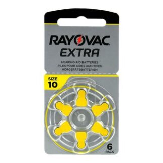 6 x Rayovac Extra 10 Hearing Aid Batteries