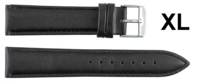 Cinturini in Cuoio XL Cod.670XL Nero Imbottito Extra Lungo Cuoio